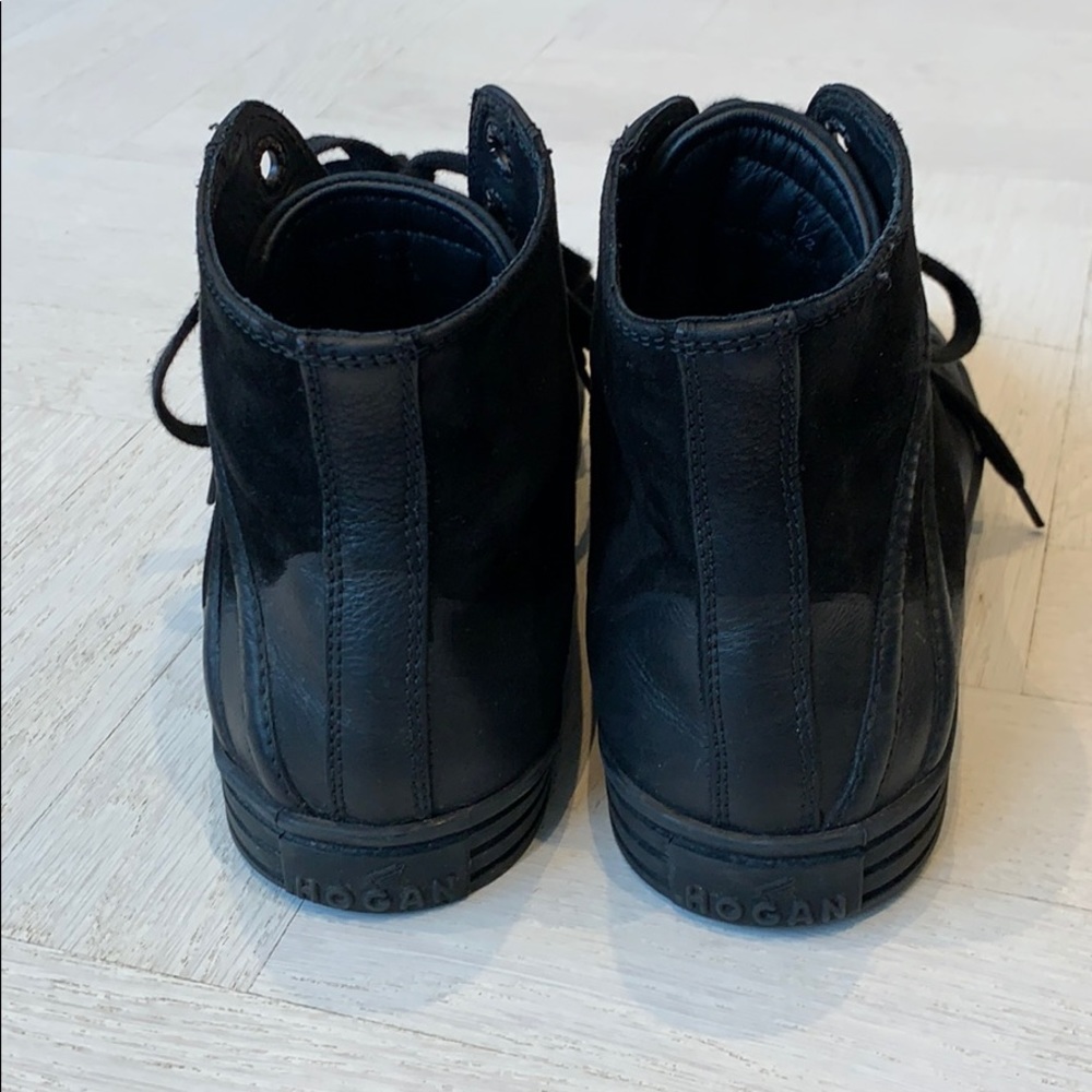 Hogan Rebel Black Men’s High Top Sneakers size 7.5 - Picture 4 of 6